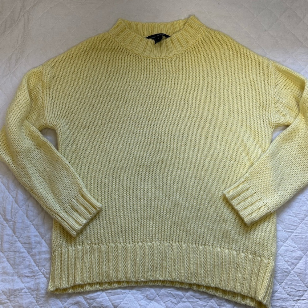 French Connection Soft Yellow Women's Sweater - Picture 2 of 6